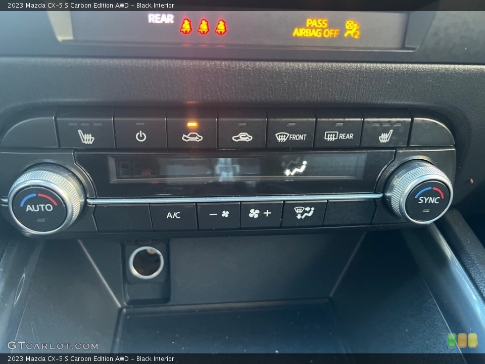 Black Interior Controls for the 2023 Mazda CX-5 S Carbon Edition AWD #146752338