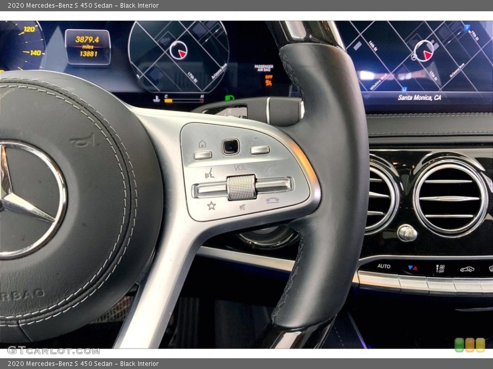 Black Interior Steering Wheel for the 2020 Mercedes-Benz S 450 Sedan #146752428
