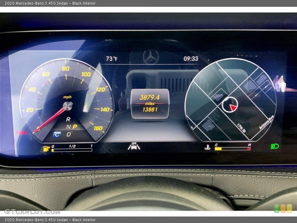Black Interior Gauges for the 2020 Mercedes-Benz S 450 Sedan #146752461
