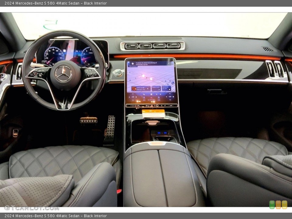 Black Interior Prime Interior for the 2024 Mercedes-Benz S 580 4Matic Sedan #146752854