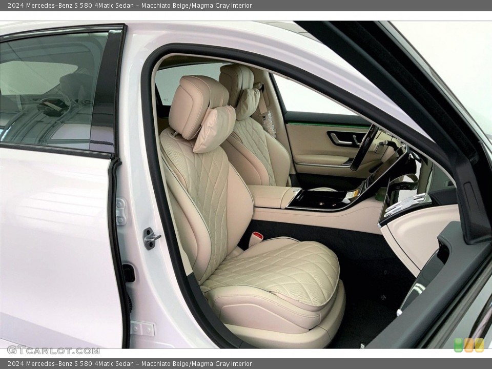 Macchiato Beige/Magma Gray Interior Front Seat for the 2024 Mercedes-Benz S 580 4Matic Sedan #146753118