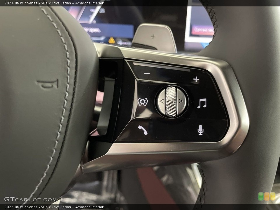 Amarone Interior Steering Wheel for the 2024 BMW 7 Series 750e xDrive Sedan #146753268