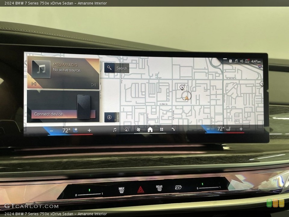 Amarone Interior Navigation for the 2024 BMW 7 Series 750e xDrive Sedan #146753310