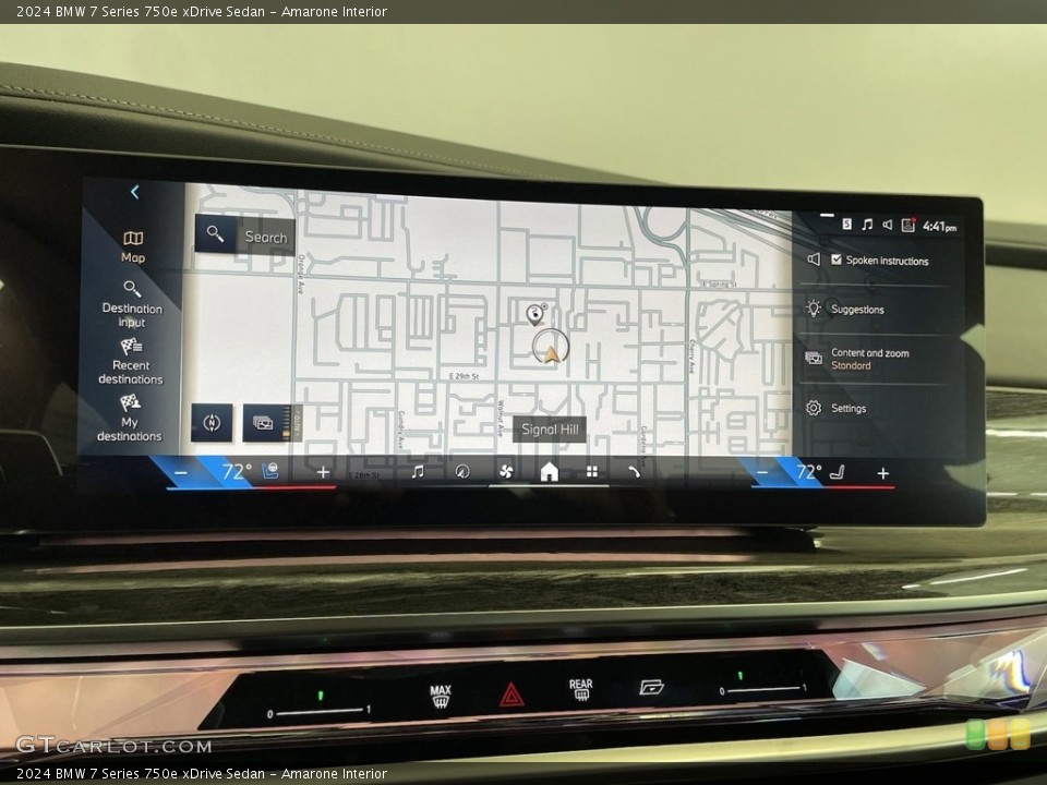 Amarone Interior Navigation for the 2024 BMW 7 Series 750e xDrive Sedan #146753328