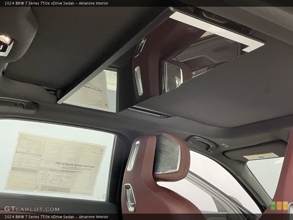 Amarone Interior Sunroof for the 2024 BMW 7 Series 750e xDrive Sedan #146753454