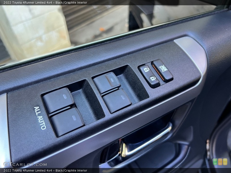 Black/Graphite Interior Controls for the 2022 Toyota 4Runner Limited 4x4 #146753469