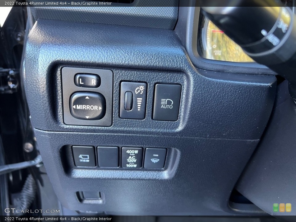Black/Graphite Interior Controls for the 2022 Toyota 4Runner Limited 4x4 #146753628