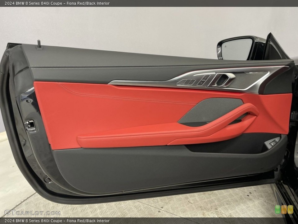 Fiona Red/Black Interior Door Panel for the 2024 BMW 8 Series 840i Coupe #146753763