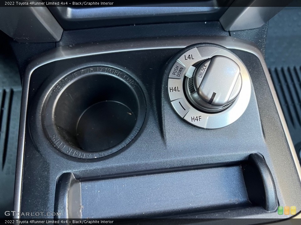 Black/Graphite Interior Controls for the 2022 Toyota 4Runner Limited 4x4 #146753790