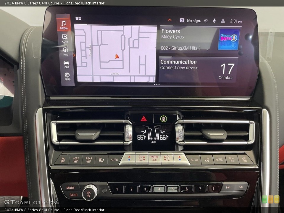 Fiona Red/Black Interior Controls for the 2024 BMW 8 Series 840i Coupe #146753898