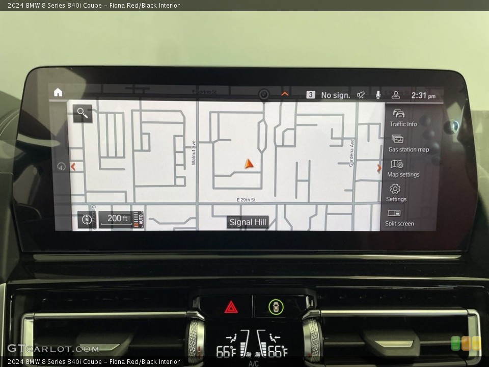 Fiona Red/Black Interior Navigation for the 2024 BMW 8 Series 840i Coupe #146753919