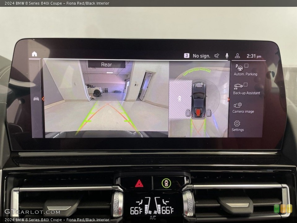Fiona Red/Black Interior Controls for the 2024 BMW 8 Series 840i Coupe #146753928