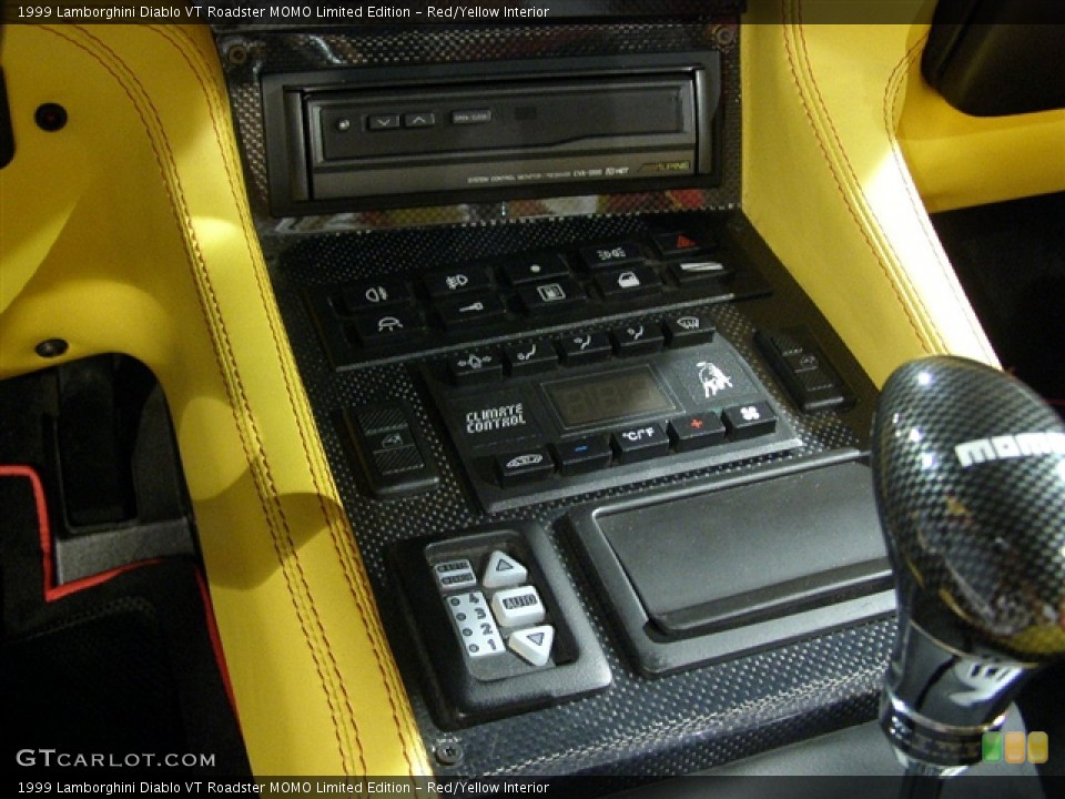 Red Yellow Interior Controls For The 1999 Lamborghini Diablo