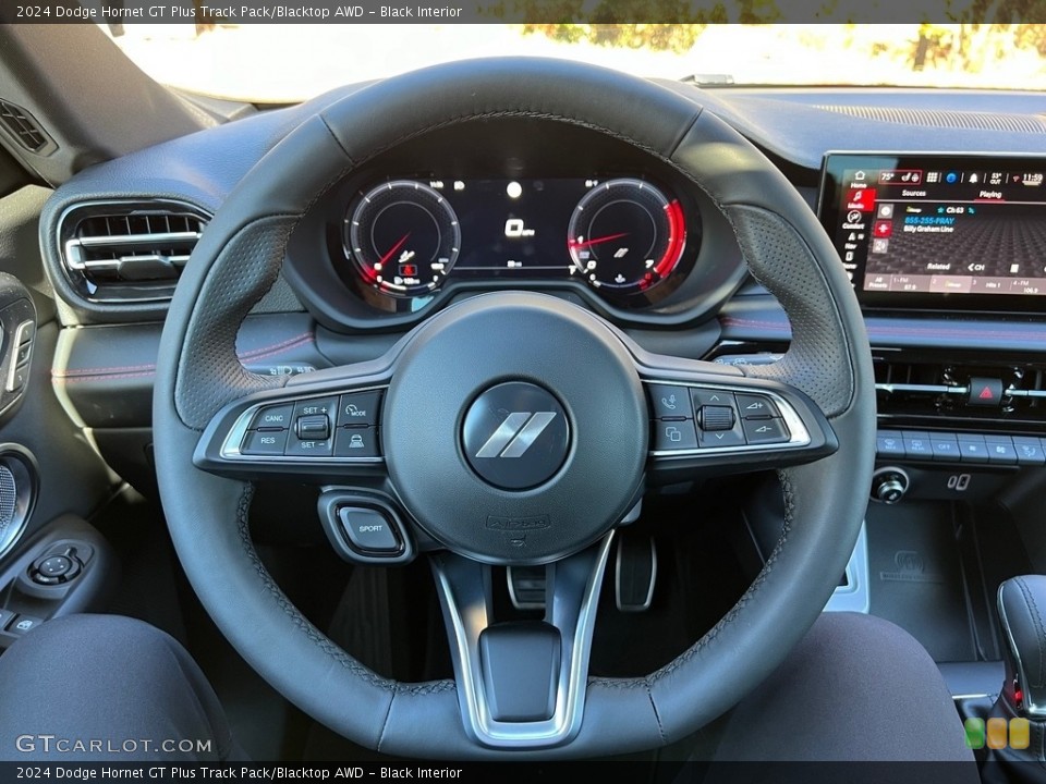 Black Interior Steering Wheel for the 2024 Dodge Hornet GT Plus Track Pack/Blacktop AWD #146754684