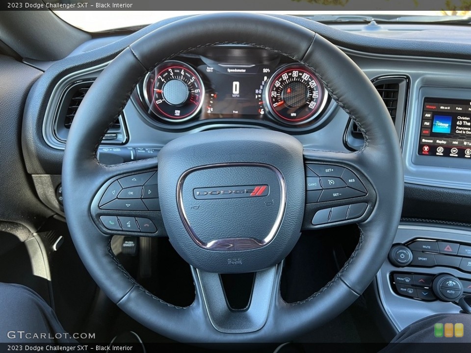 Black Interior Steering Wheel for the 2023 Dodge Challenger SXT #146754897