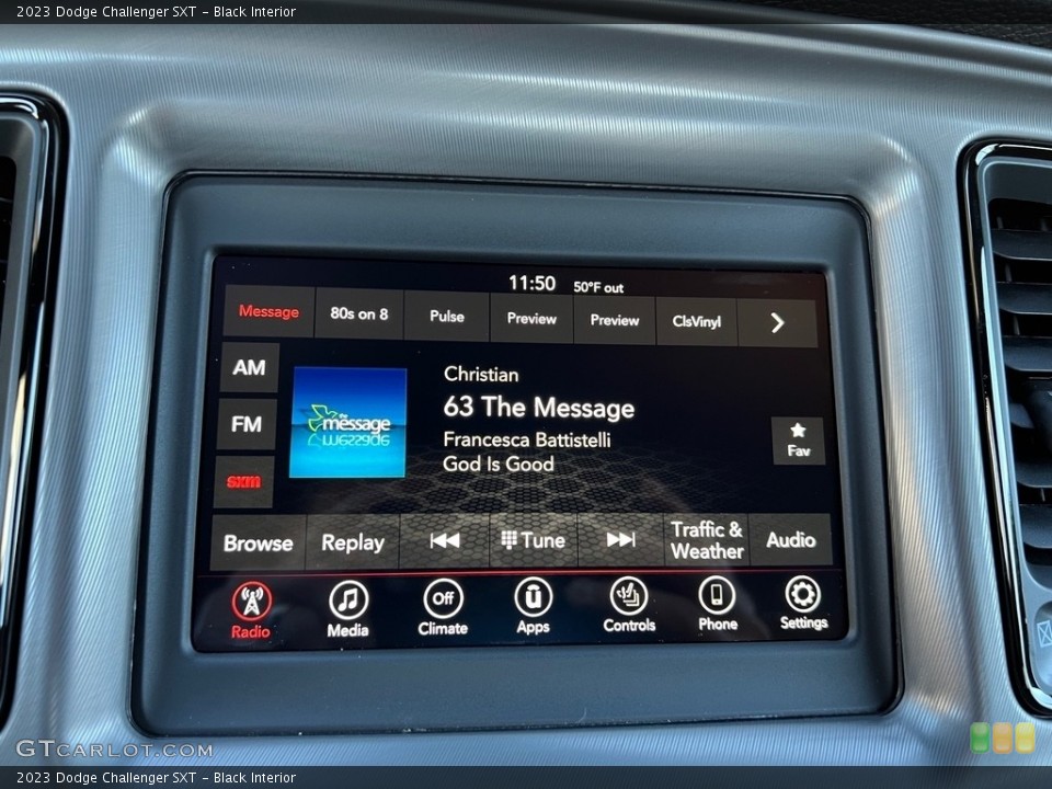 Black Interior Audio System for the 2023 Dodge Challenger SXT #146754924