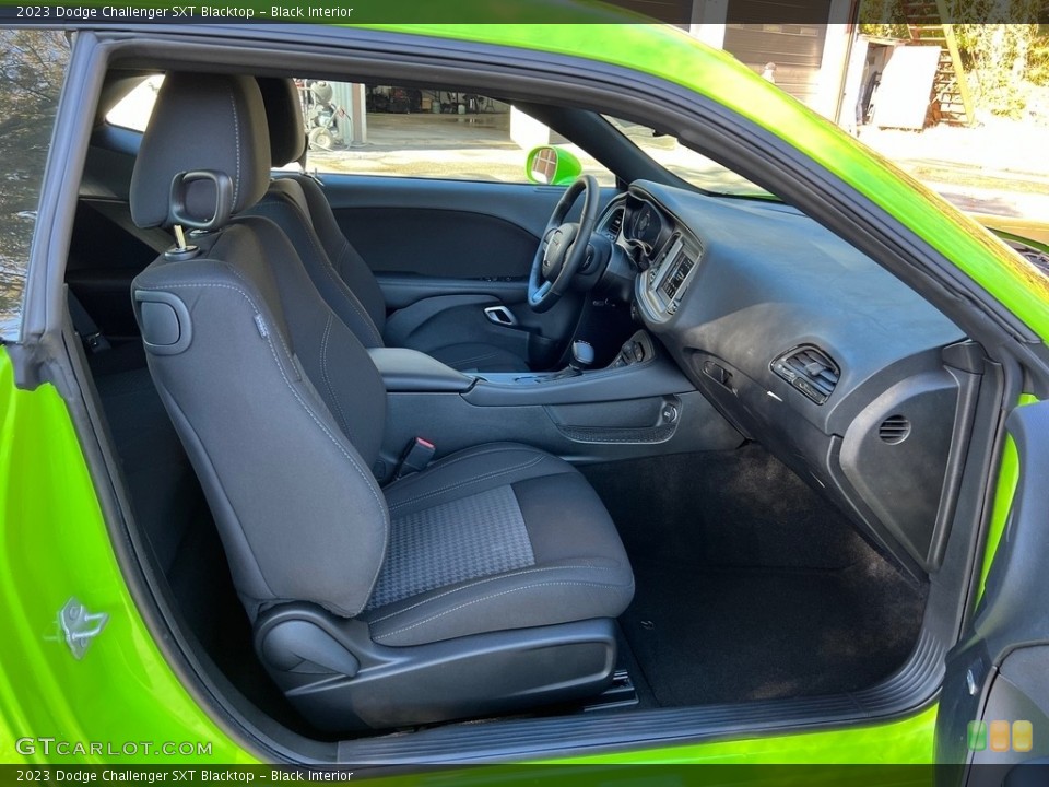 Black Interior Front Seat for the 2023 Dodge Challenger SXT Blacktop #146755086
