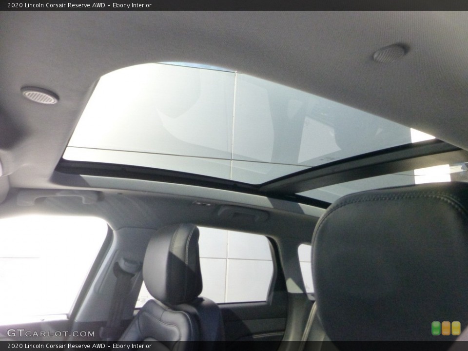 Ebony Interior Sunroof for the 2020 Lincoln Corsair Reserve AWD #146755125
