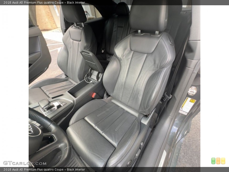 Black Interior Front Seat for the 2018 Audi A5 Premium Plus quattro Coupe #146755421