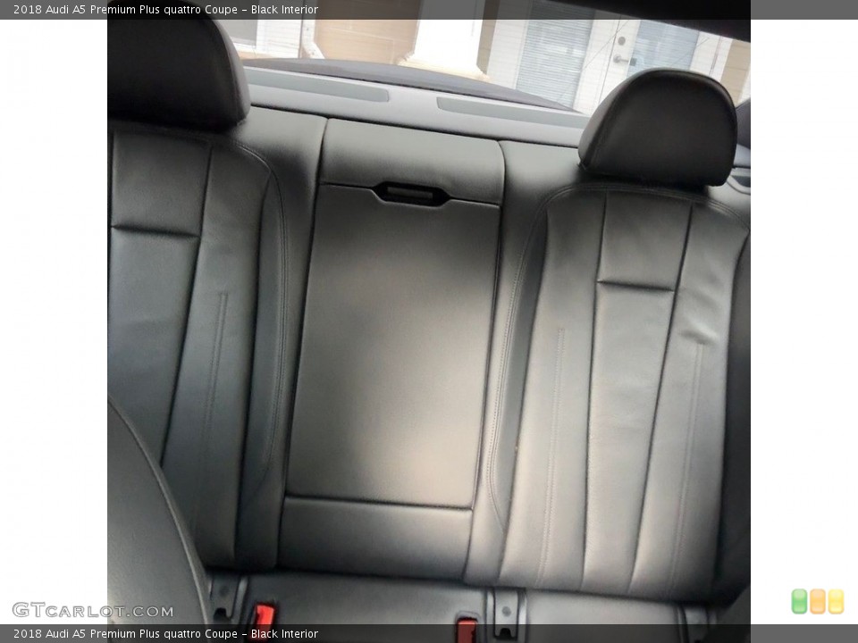 Black Interior Rear Seat for the 2018 Audi A5 Premium Plus quattro Coupe #146755433