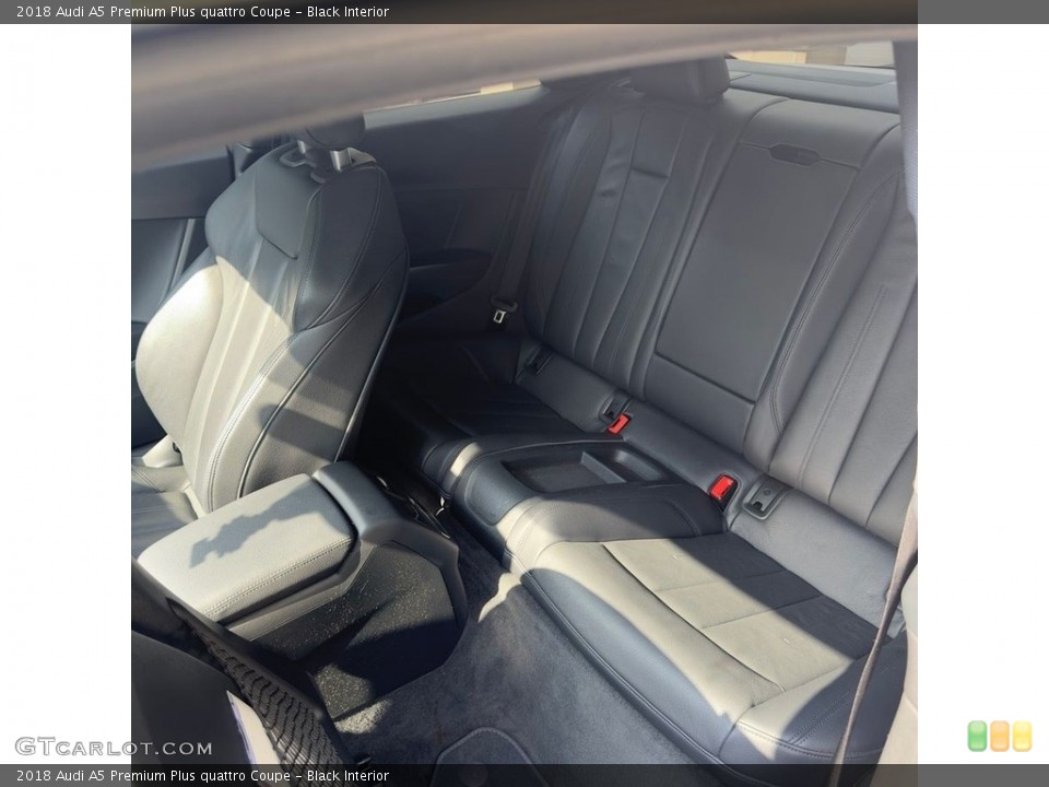 Black Interior Rear Seat for the 2018 Audi A5 Premium Plus quattro Coupe #146755439