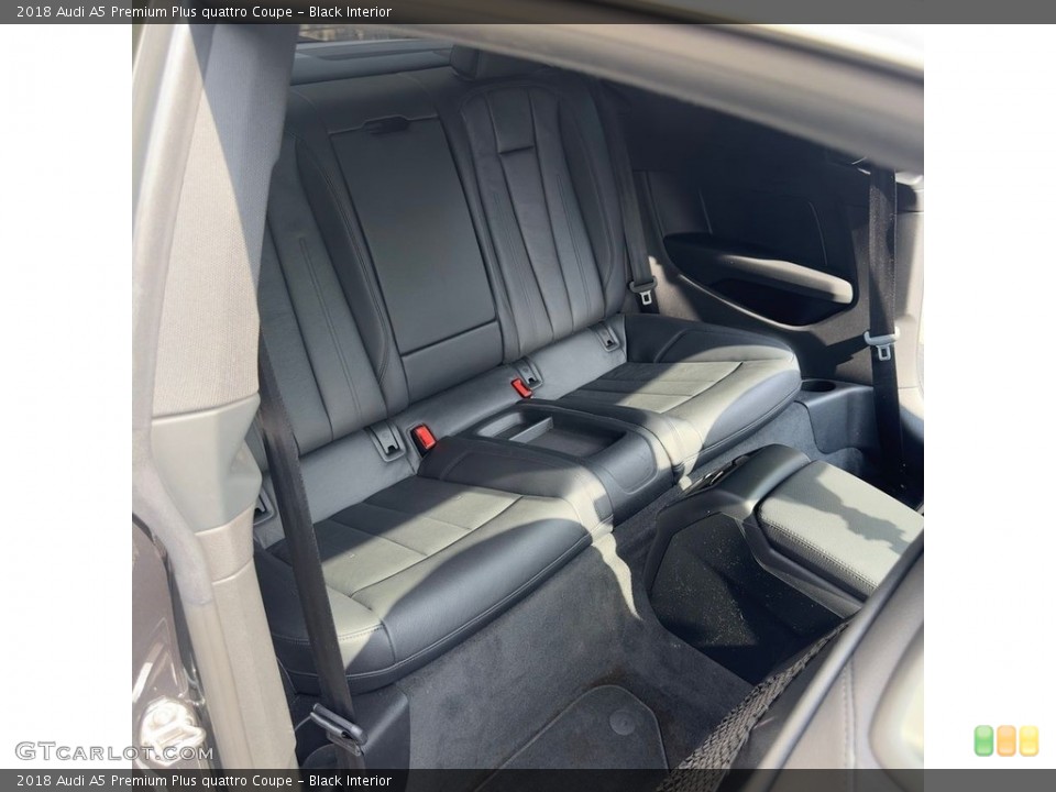 Black Interior Rear Seat for the 2018 Audi A5 Premium Plus quattro Coupe #146755442