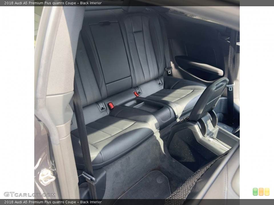 Black Interior Rear Seat for the 2018 Audi A5 Premium Plus quattro Coupe #146755448