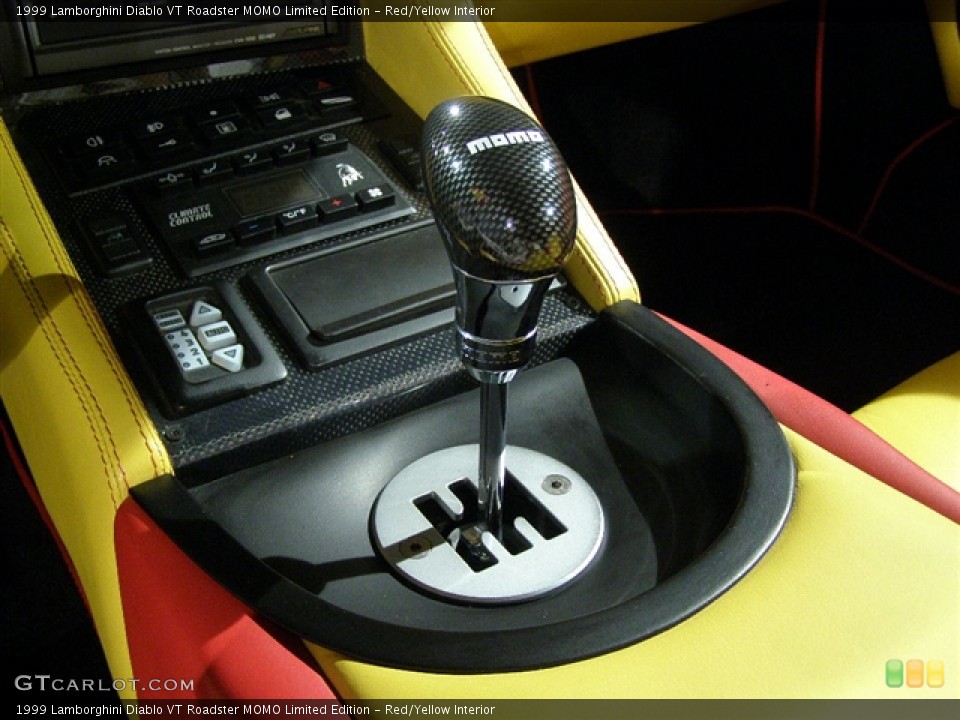 Red/Yellow Interior Transmission for the 1999 Lamborghini Diablo VT Roadster MOMO Limited Edition #146761