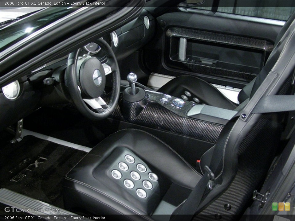 Ebony Black Interior Prime Interior for the 2006 Ford GT X1 Genaddi Edition #147440