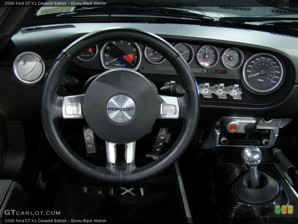 Ebony Black Interior Dashboard for the 2006 Ford GT X1 Genaddi Edition #147447