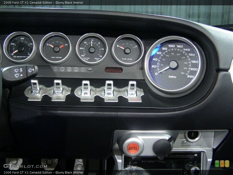 Ebony Black Interior Gauges for the 2006 Ford GT X1 Genaddi Edition #147454