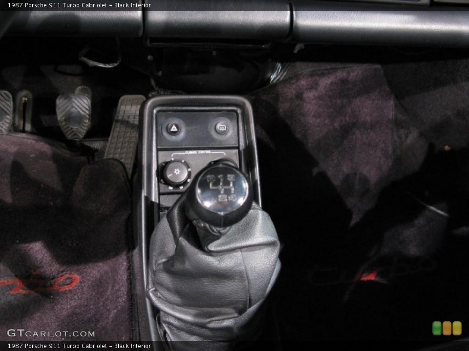 Black Interior Transmission for the 1987 Porsche 911 Turbo Cabriolet #14799686