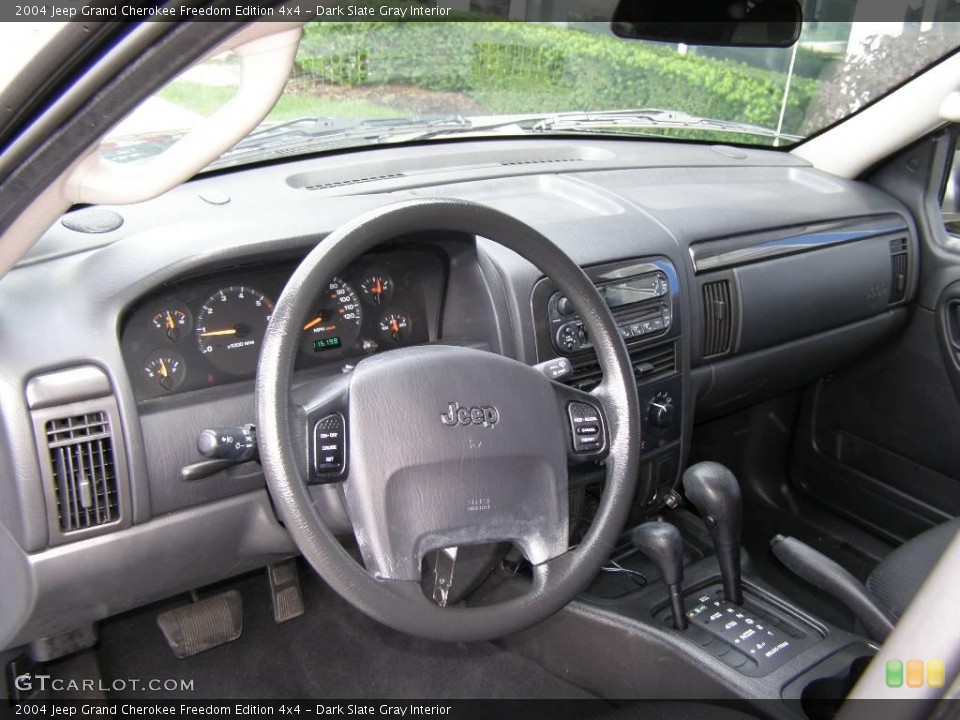 Dark Slate Gray Interior Dashboard for the 2004 Jeep Grand Cherokee Freedom Edition 4x4 #14904488