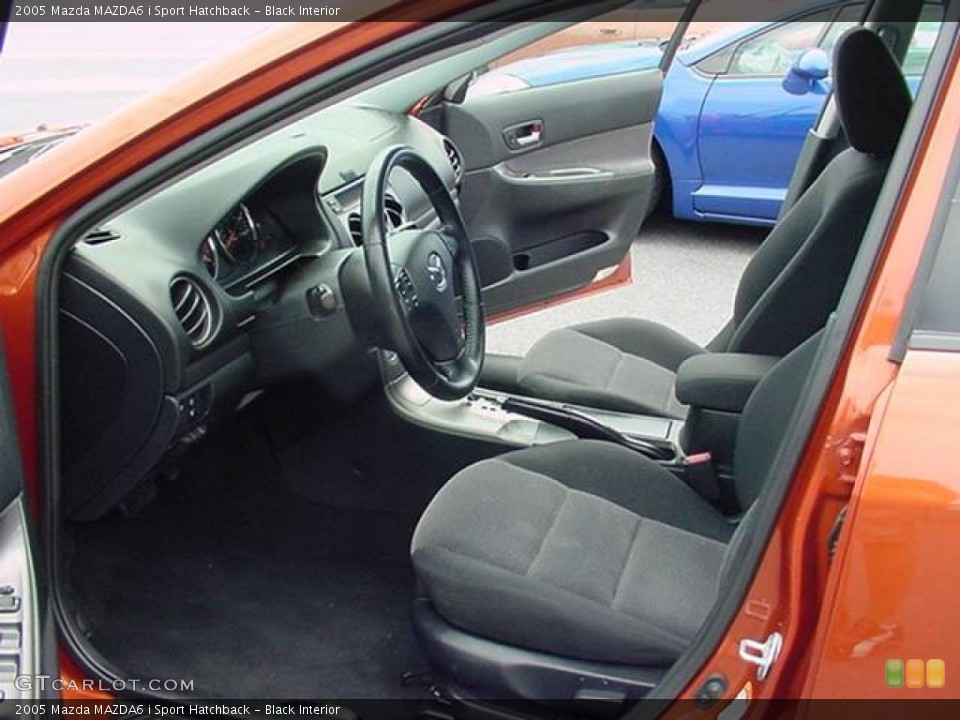 Black Interior Photo for the 2005 Mazda MAZDA6 i Sport Hatchback #14949404