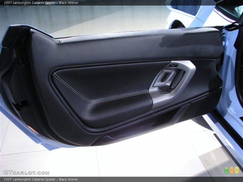 Black Interior Door Panel for the 2007 Lamborghini Gallardo Spyder #150084