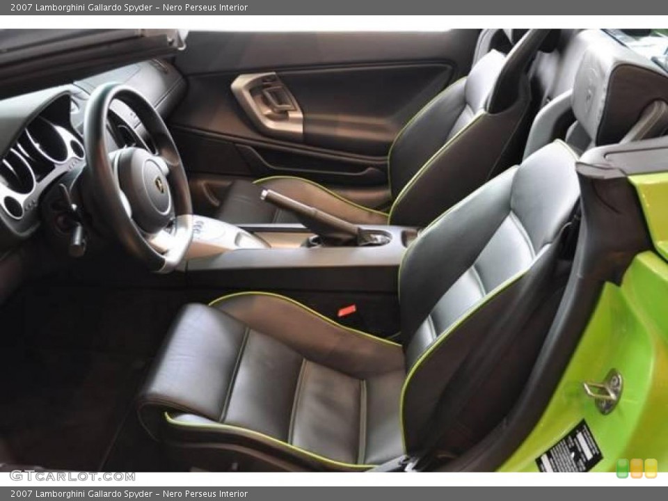 Nero Perseus Interior Photo for the 2007 Lamborghini Gallardo Spyder #15071380