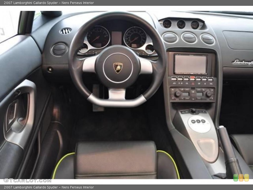 Nero Perseus Interior Dashboard for the 2007 Lamborghini Gallardo Spyder #15071390