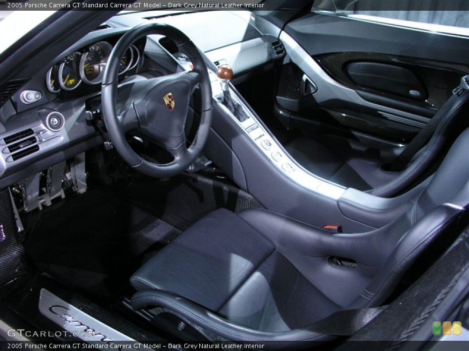 Dark Grey Natural Leather Interior Prime Interior for the 2005 Porsche Carrera GT  #151365