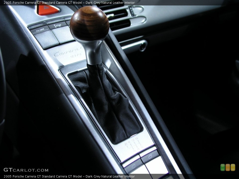 Dark Grey Natural Leather Interior Transmission for the 2005 Porsche Carrera GT  #151393