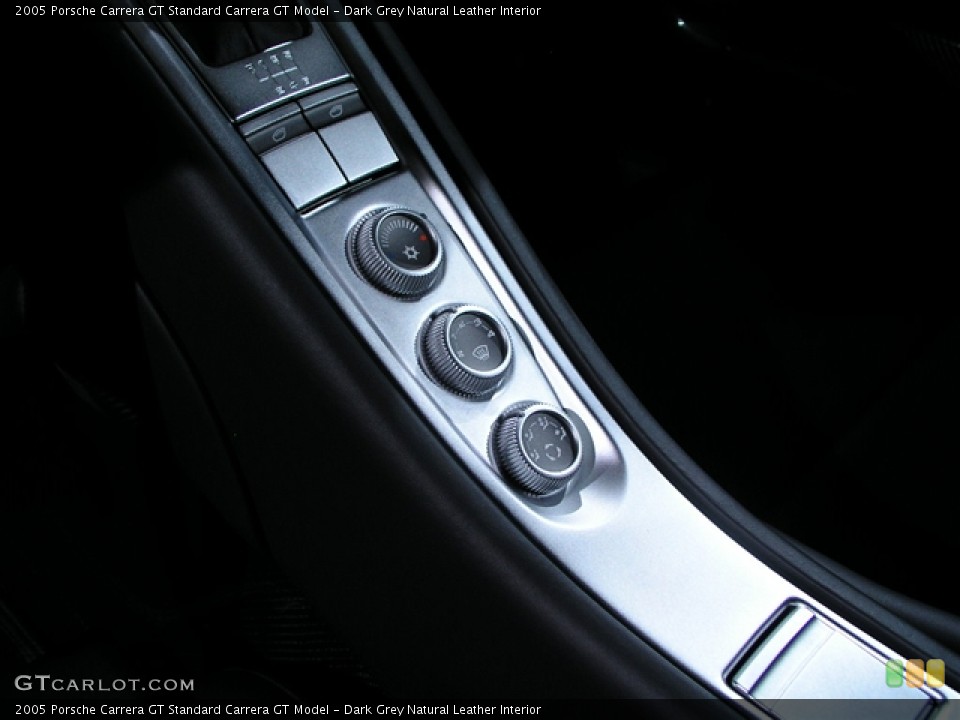 Dark Grey Natural Leather Interior Controls for the 2005 Porsche Carrera GT  #151400