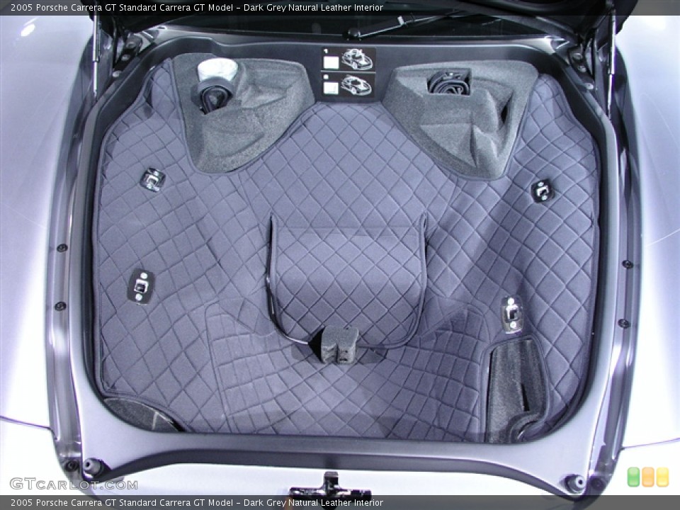 Dark Grey Natural Leather Interior Trunk for the 2005 Porsche Carrera GT  #151449