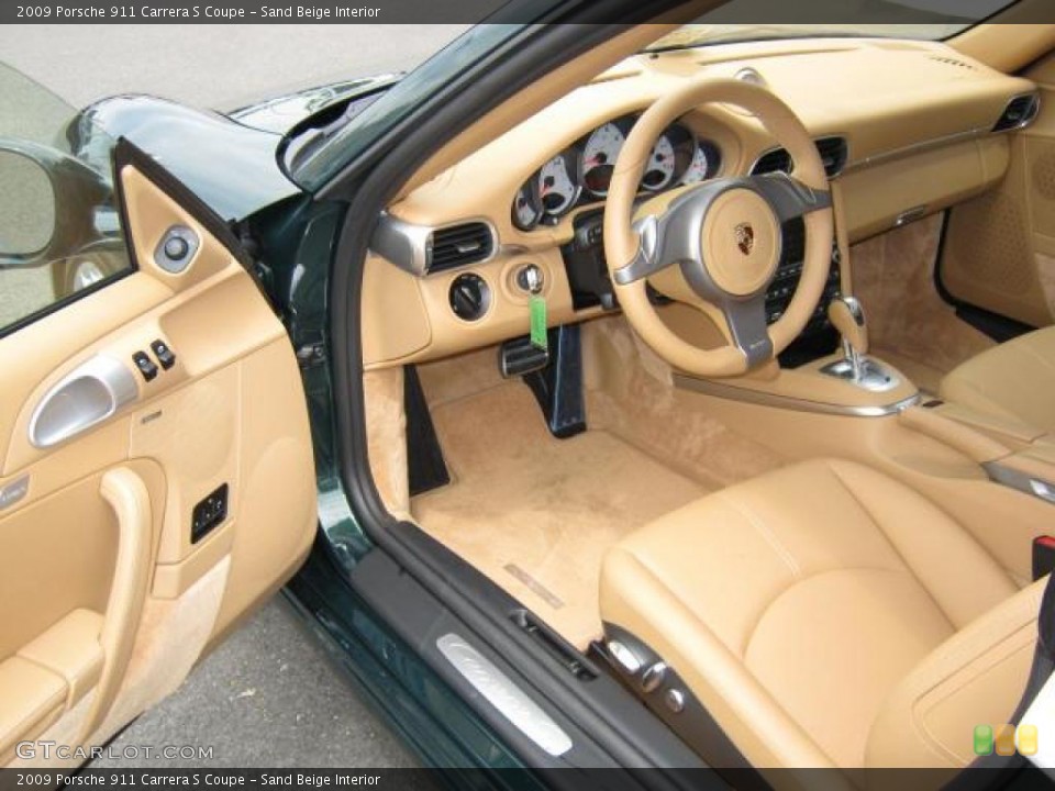 Sand Beige Interior Photo for the 2009 Porsche 911 Carrera S Coupe #15175709