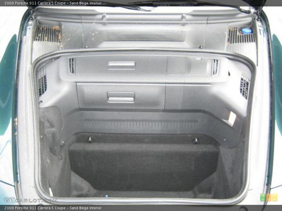 Sand Beige Interior Trunk for the 2009 Porsche 911 Carrera S Coupe #15176049