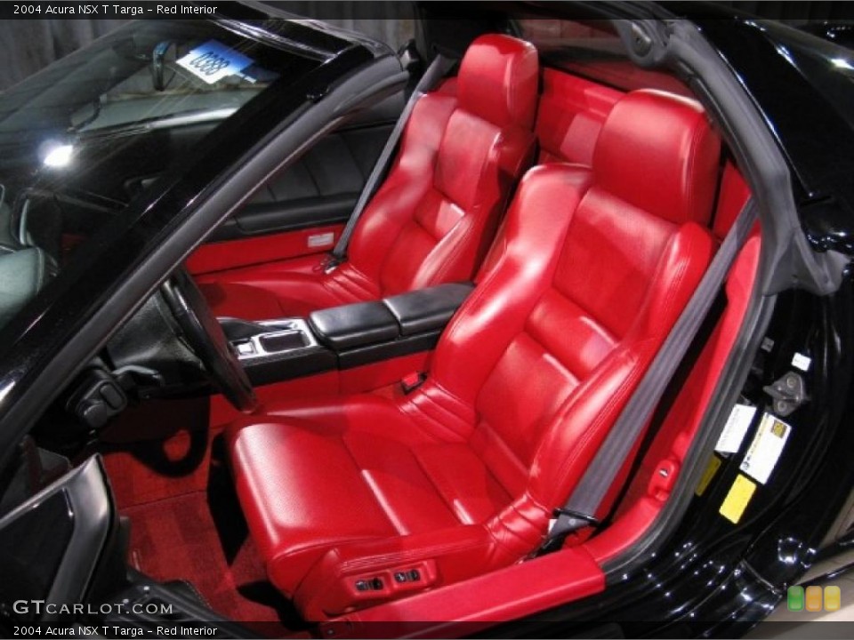 Red Interior Front Seat for the 2004 Acura NSX T Targa #15282677