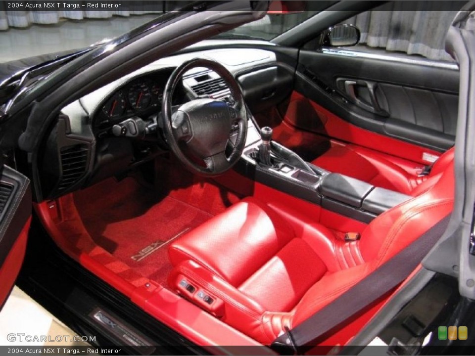 Red Interior Prime Interior for the 2004 Acura NSX T Targa #15282737