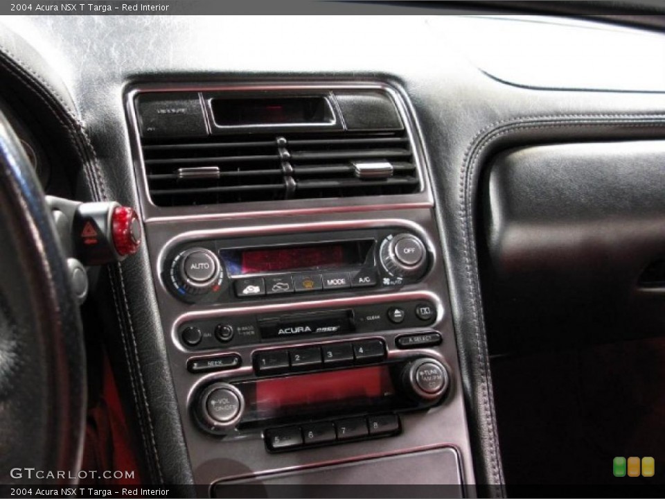 Red Interior Controls for the 2004 Acura NSX T Targa #15282847