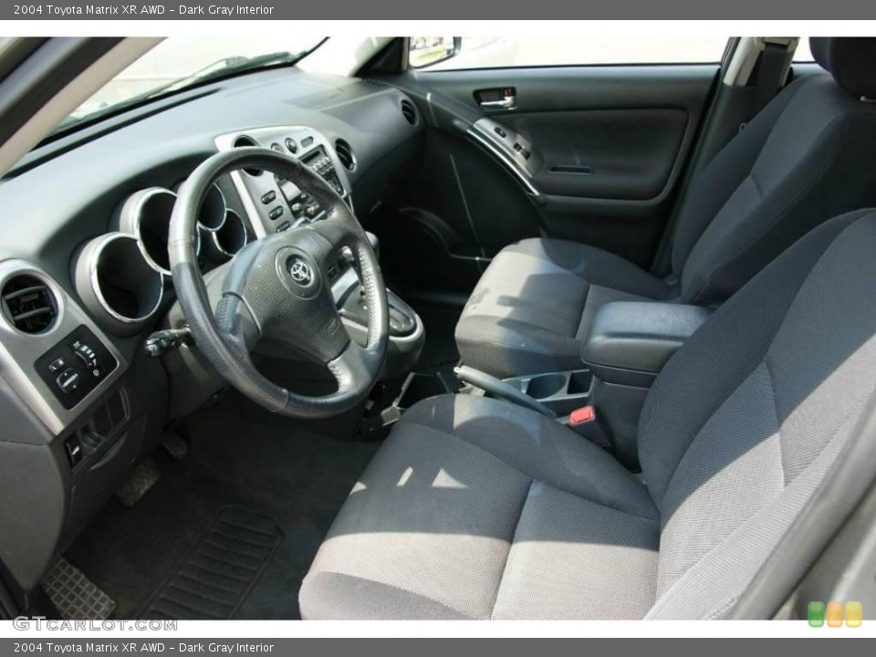 Dark Gray Interior Front Seat for the 2004 Toyota Matrix XR AWD #15287264
