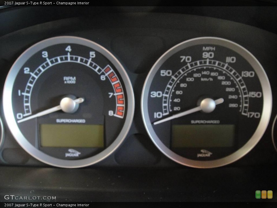 Champagne Interior Gauges for the 2007 Jaguar S-Type R Sport #15300834