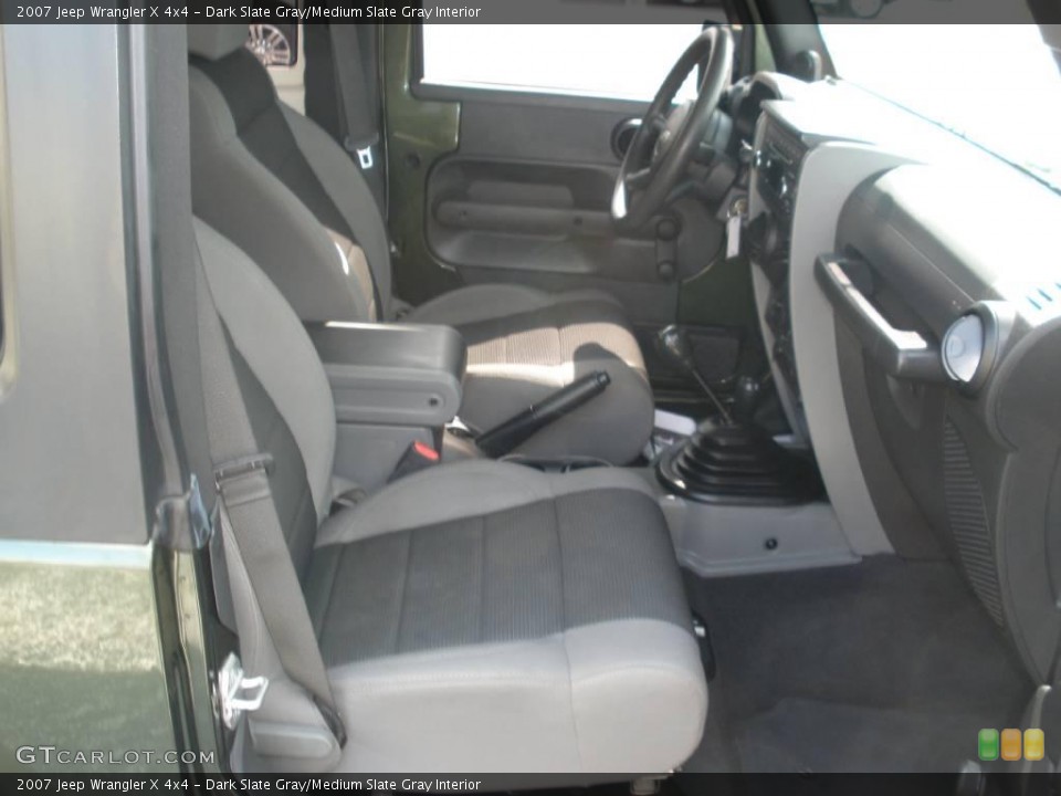 Dark Slate Gray/Medium Slate Gray Interior Photo for the 2007 Jeep Wrangler X 4x4 #15484651