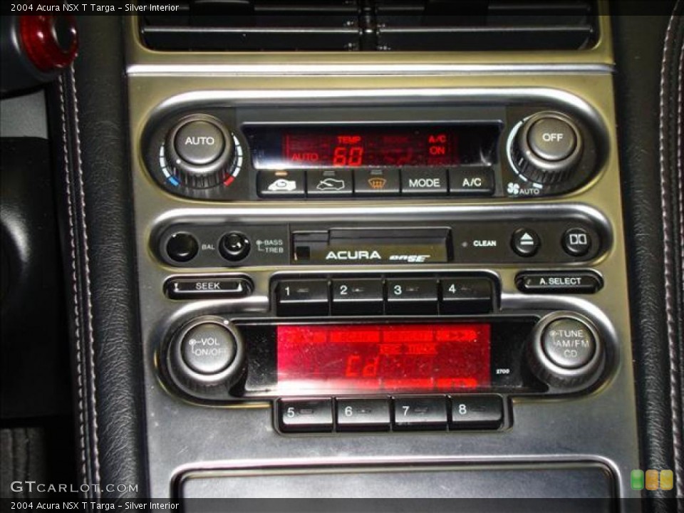 Silver Interior Controls for the 2004 Acura NSX T Targa #15524647